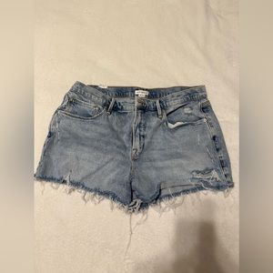 Good American denim high waist jean shorts size 12/31